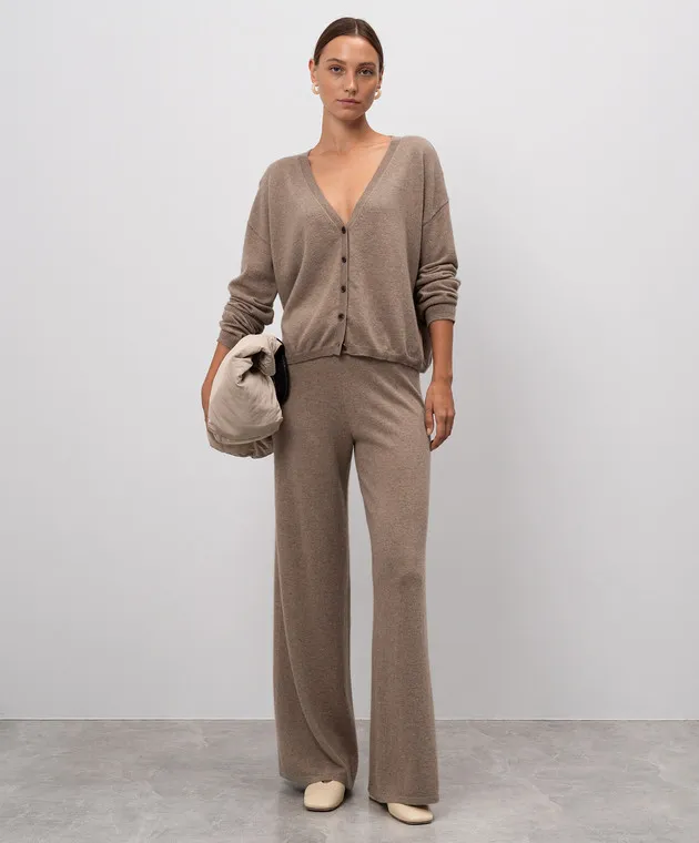 LISA YANG Pantaloni Sofi in cashmere beige melange 2024328