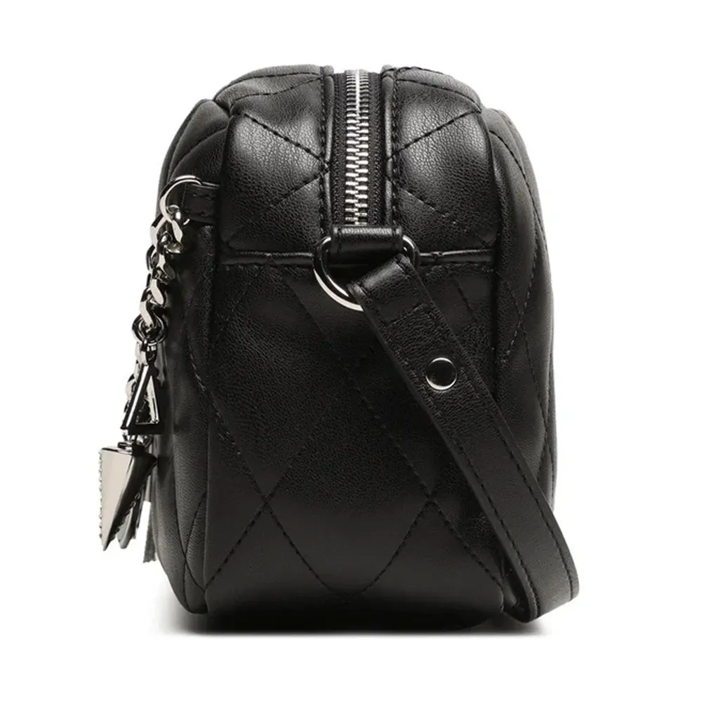 Liu Jo Quilted Black Shoulder Bag with Charms