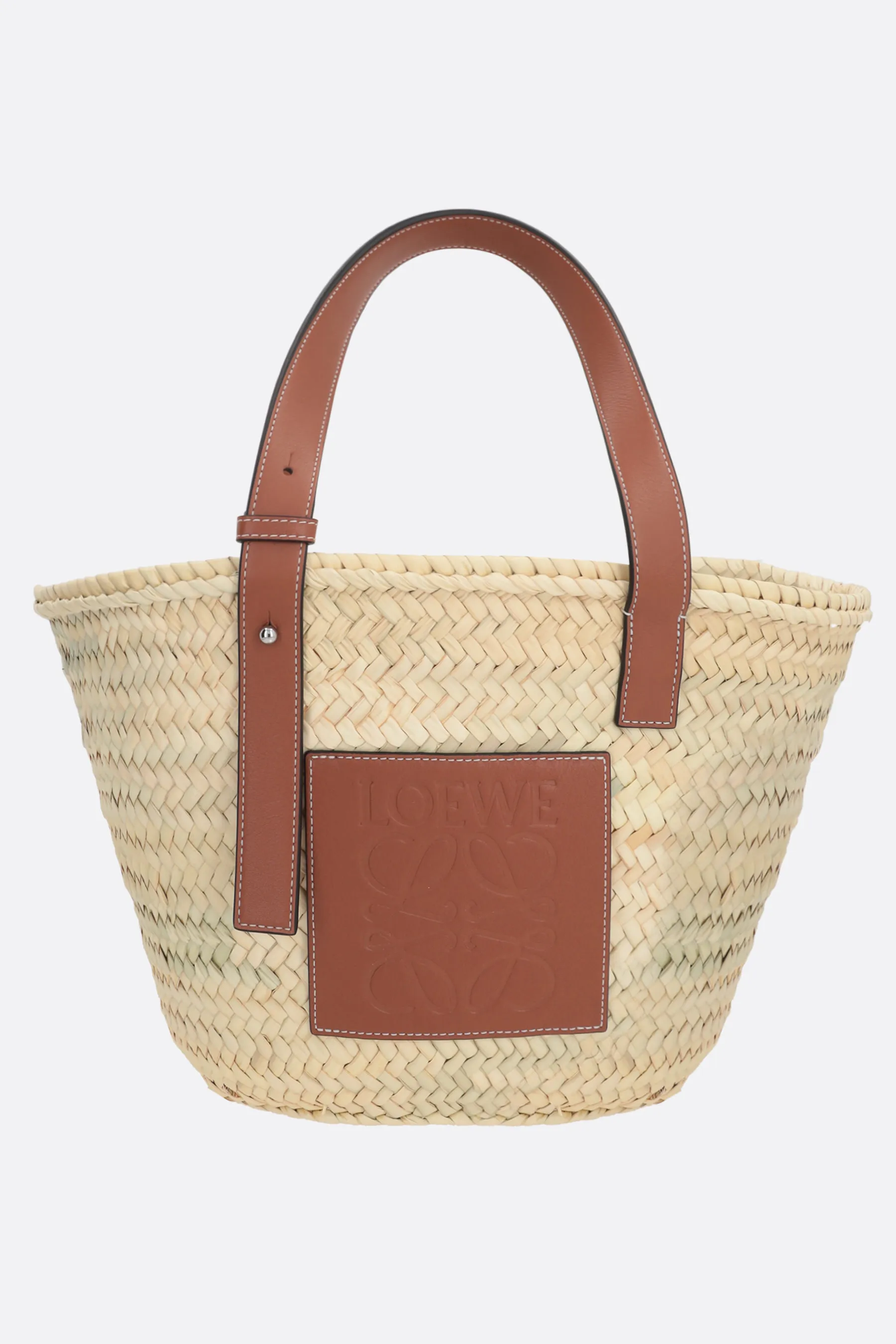 LOEWE borsa a secchiello media in paglia