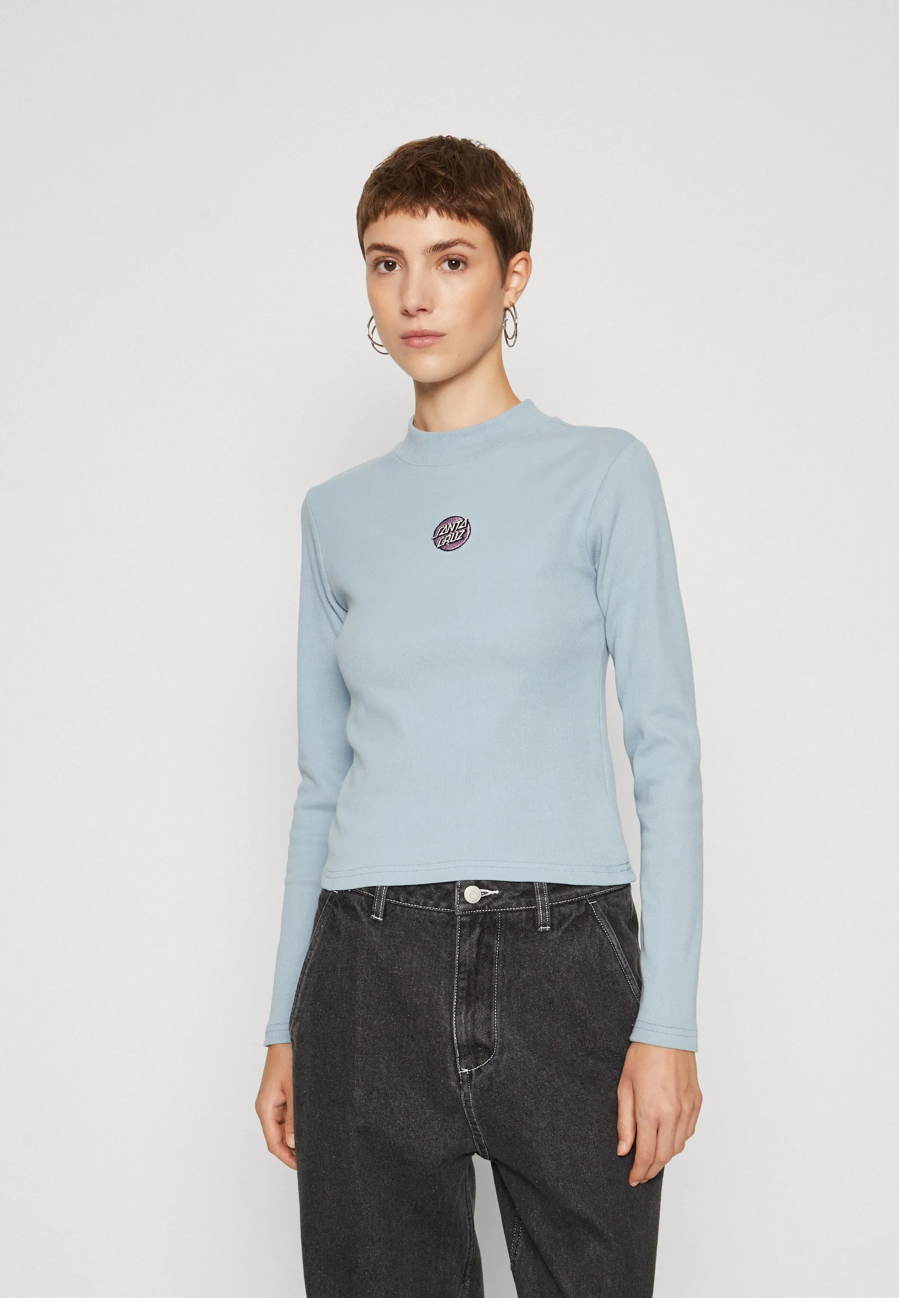 Long Sleeve Mock Neck Top