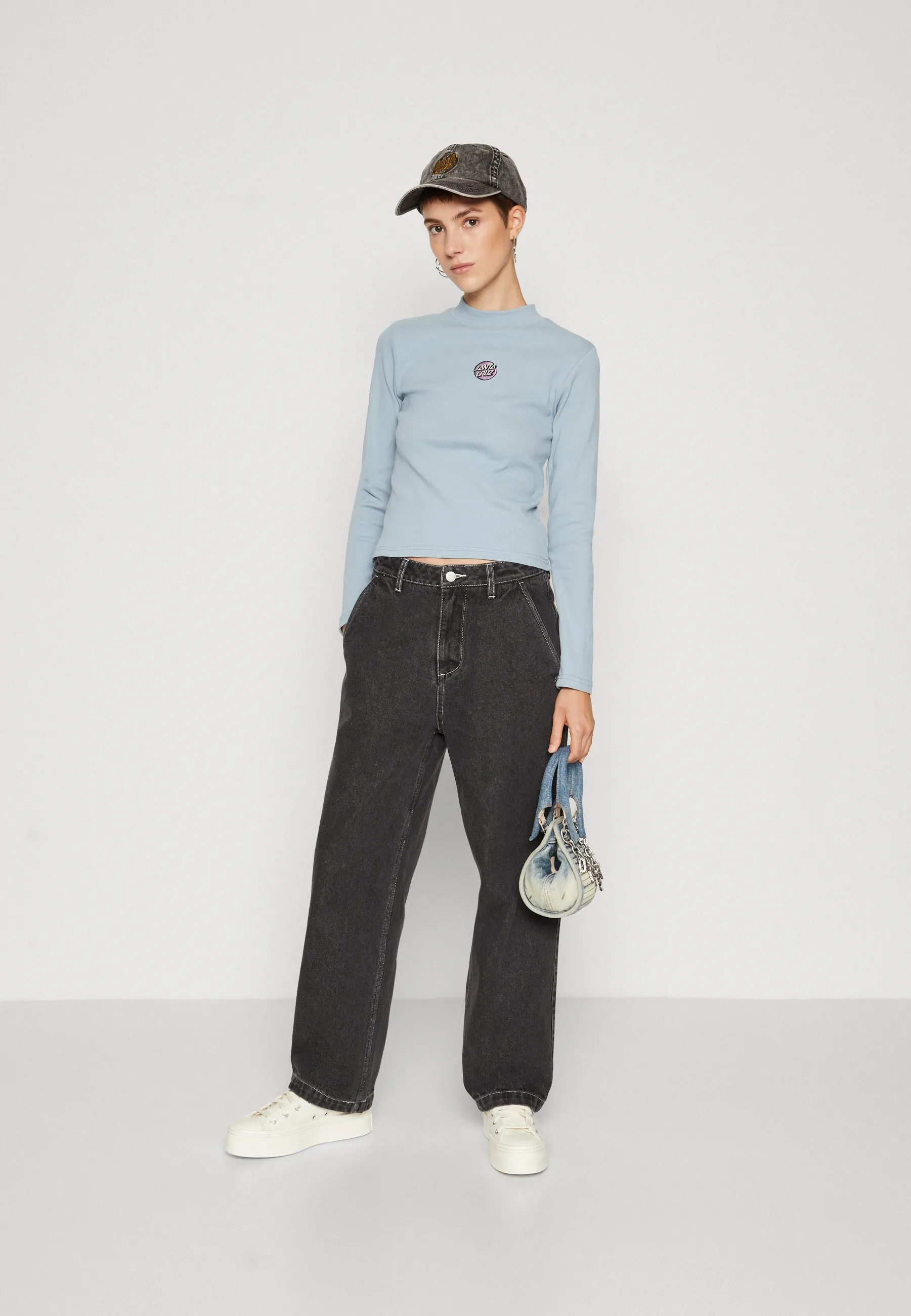 Long Sleeve Mock Neck Top