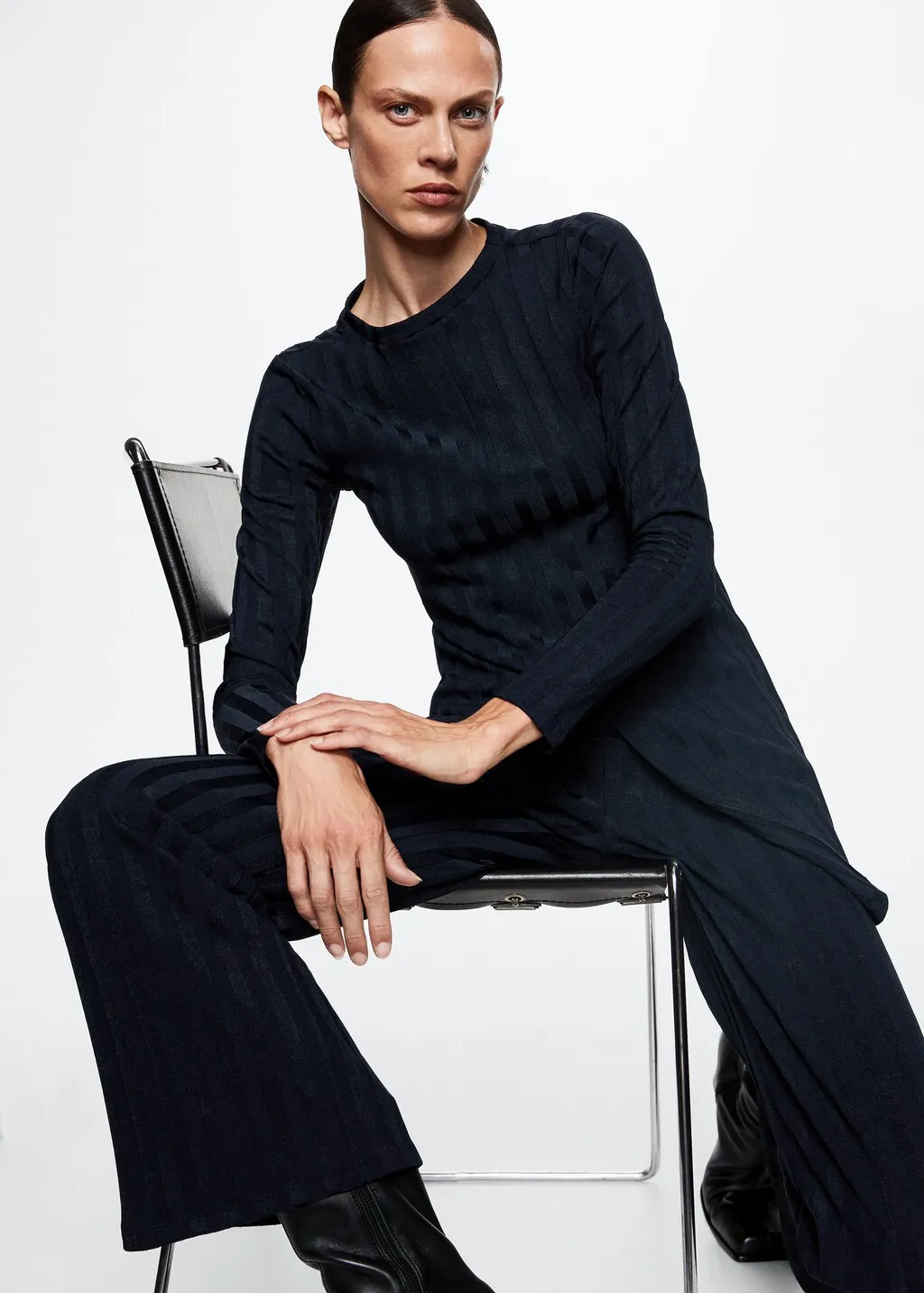 Long Sleeve Split T-shirt
