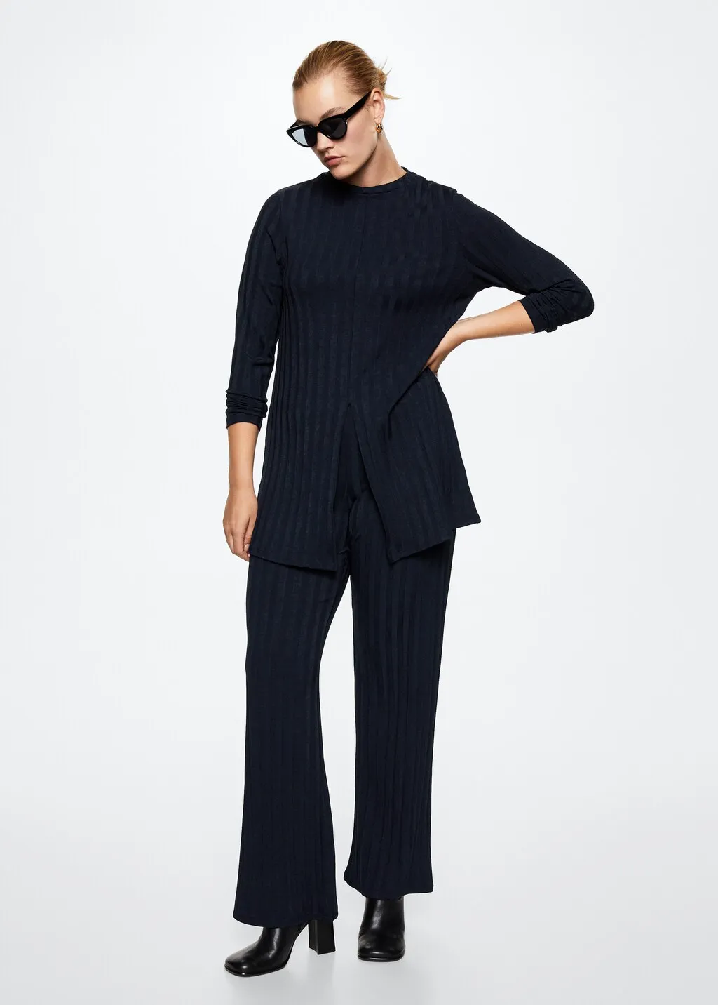 Long Sleeve Split T-shirt