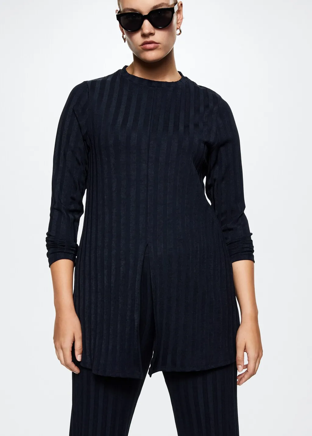 Long Sleeve Split T-shirt