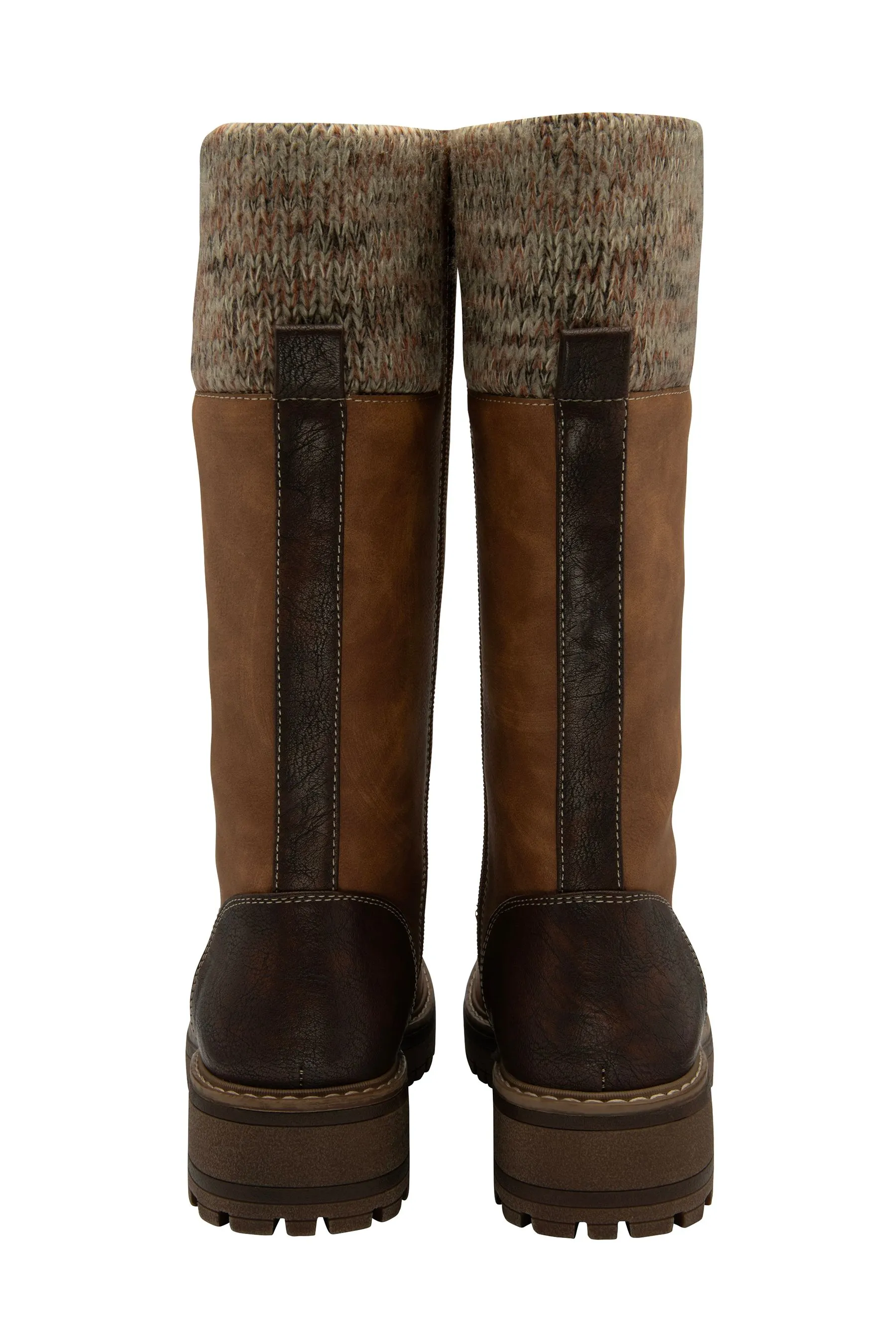 Lotus - Knee-high boots with zipper