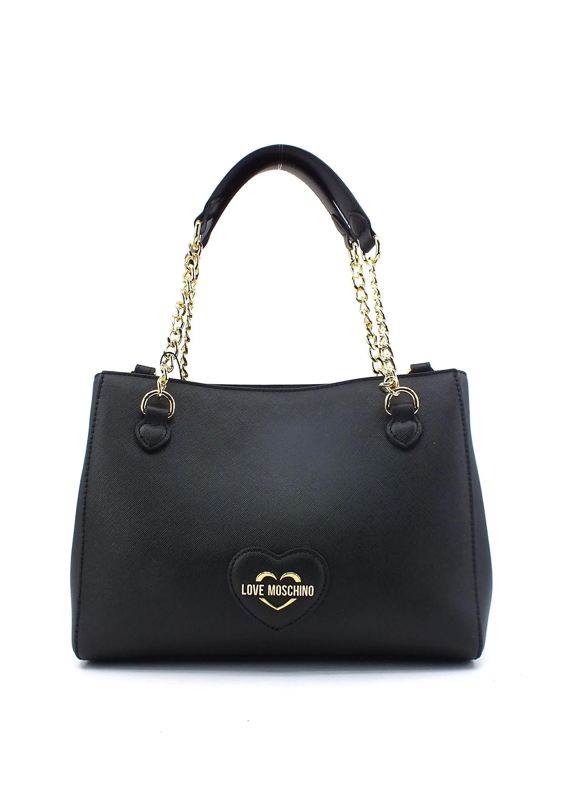 LOVE MOSCHINO Black Saddle Chain Bag JC4264PP0HKL0000