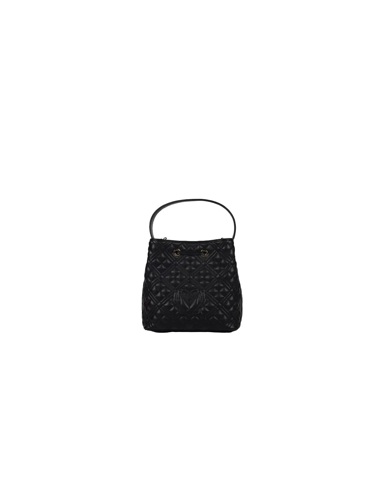 Love Moschino Quilted Leather Bucket Bag with Shoulder Strap | Studioarch.com