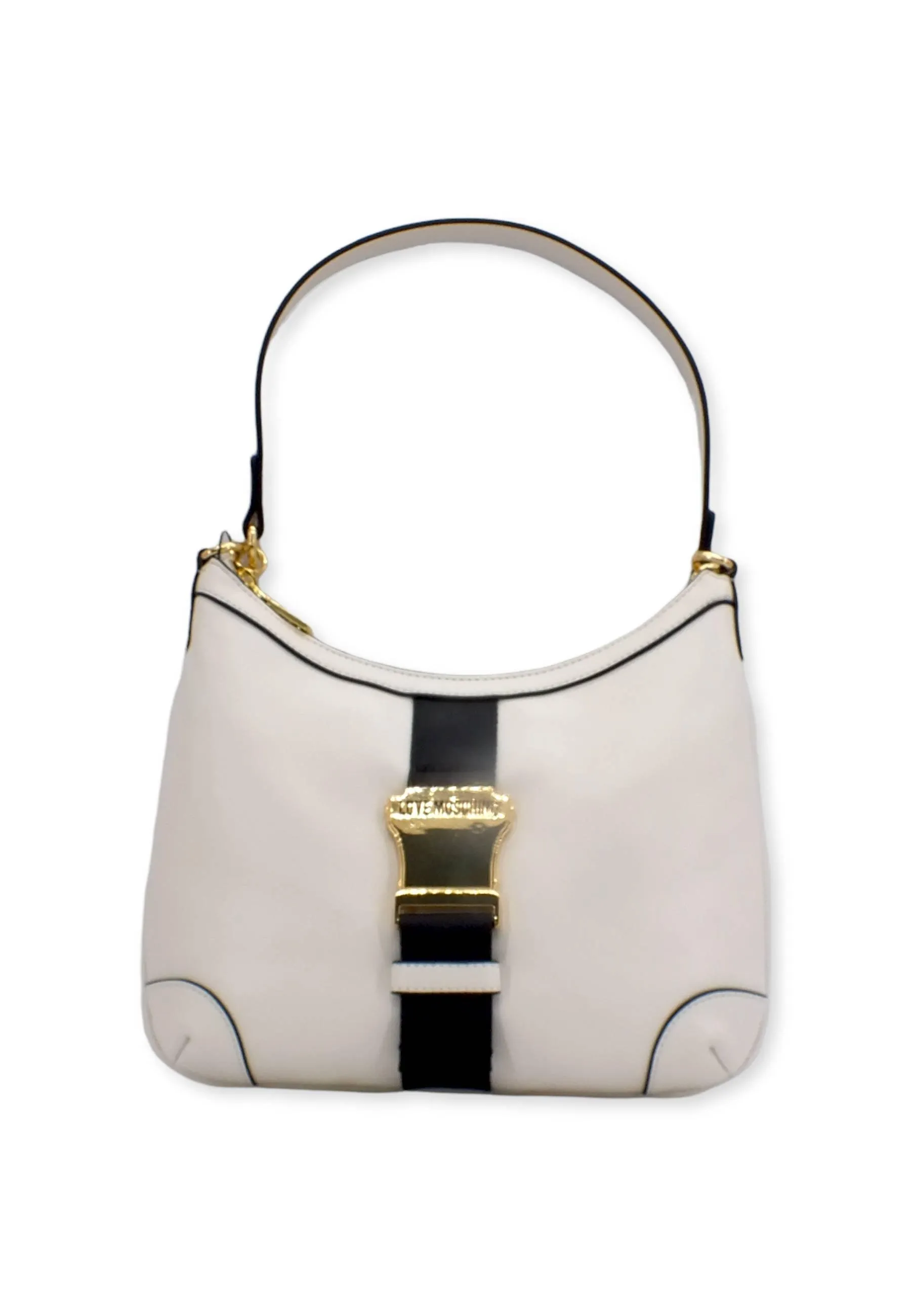 Love Moschino white black hobo bag JC4366PP0FKH112A