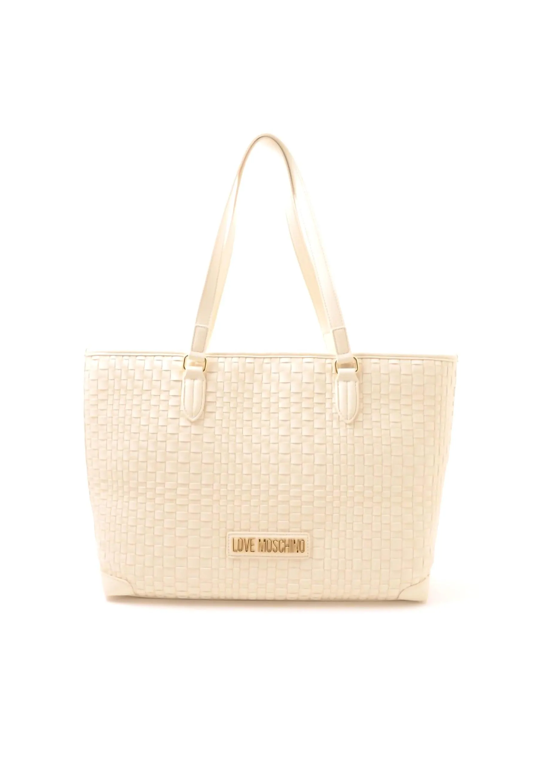 LOVE MOSCHINO Woven Lamb Tote Bag JC4236PP0GKM0103