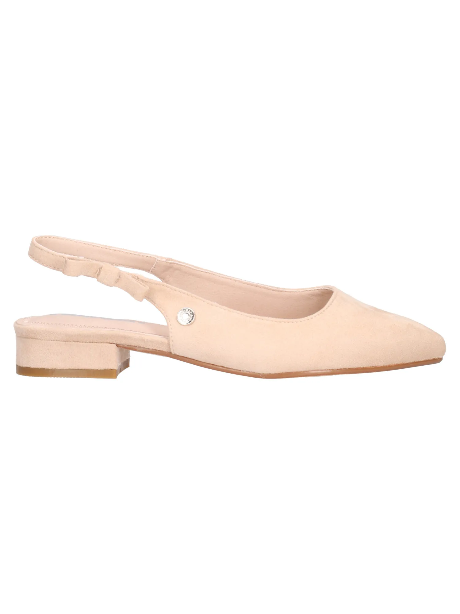 Low-heeled beige women's sabot Refresh Vegan