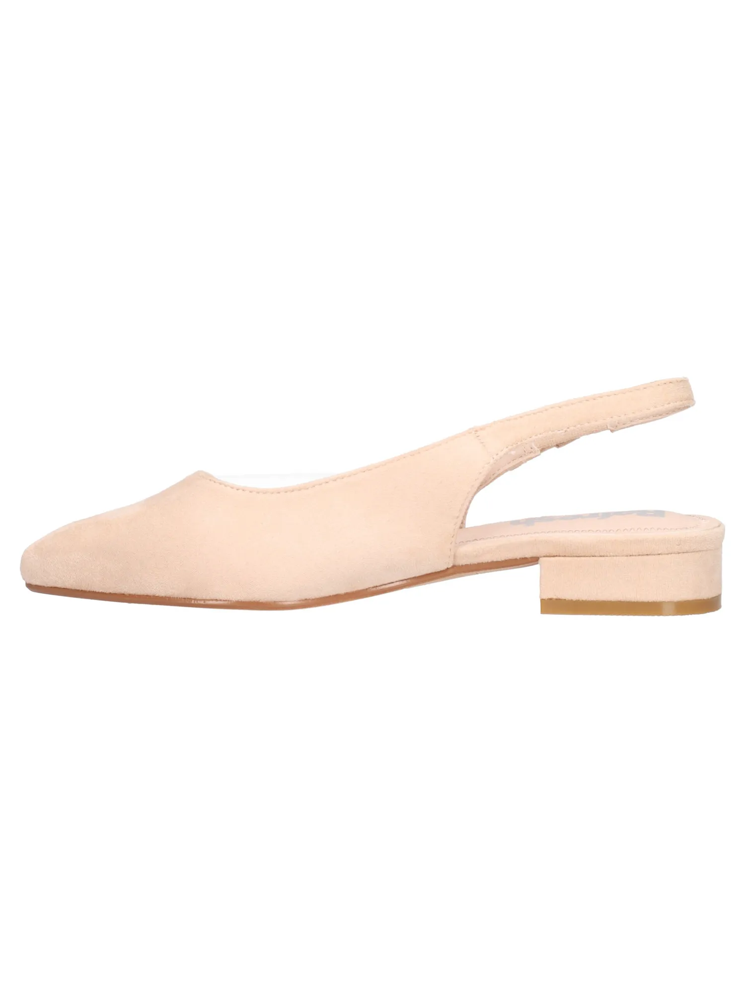 Low-heeled beige women's sabot Refresh Vegan