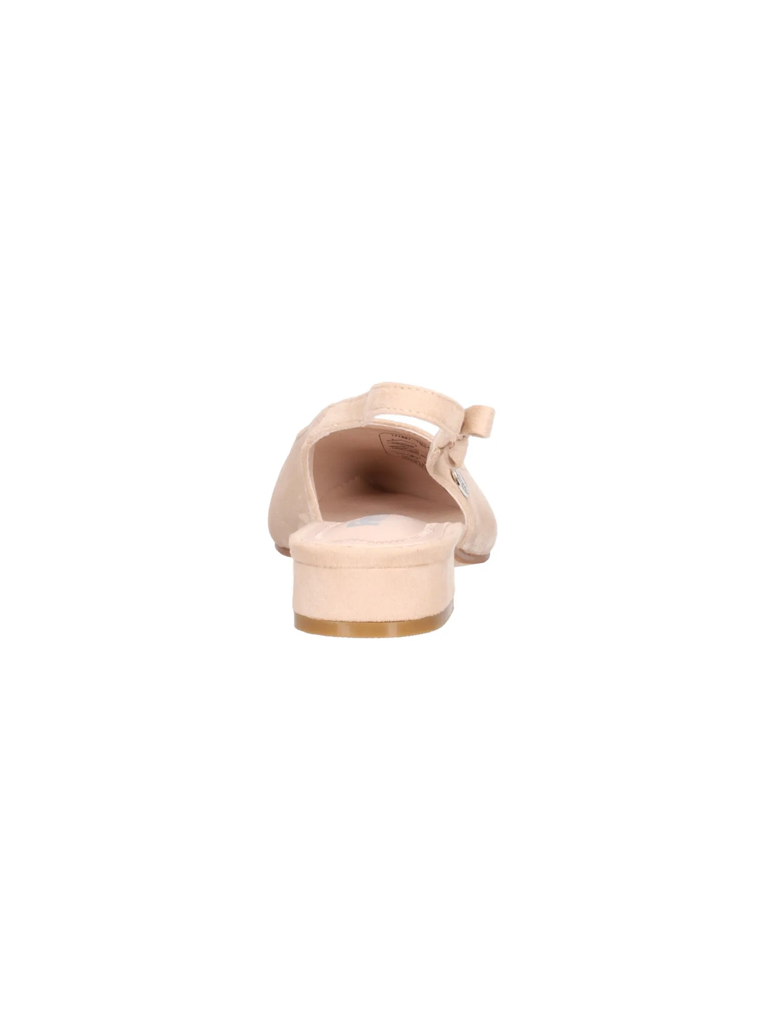 Low-heeled beige women's sabot Refresh Vegan