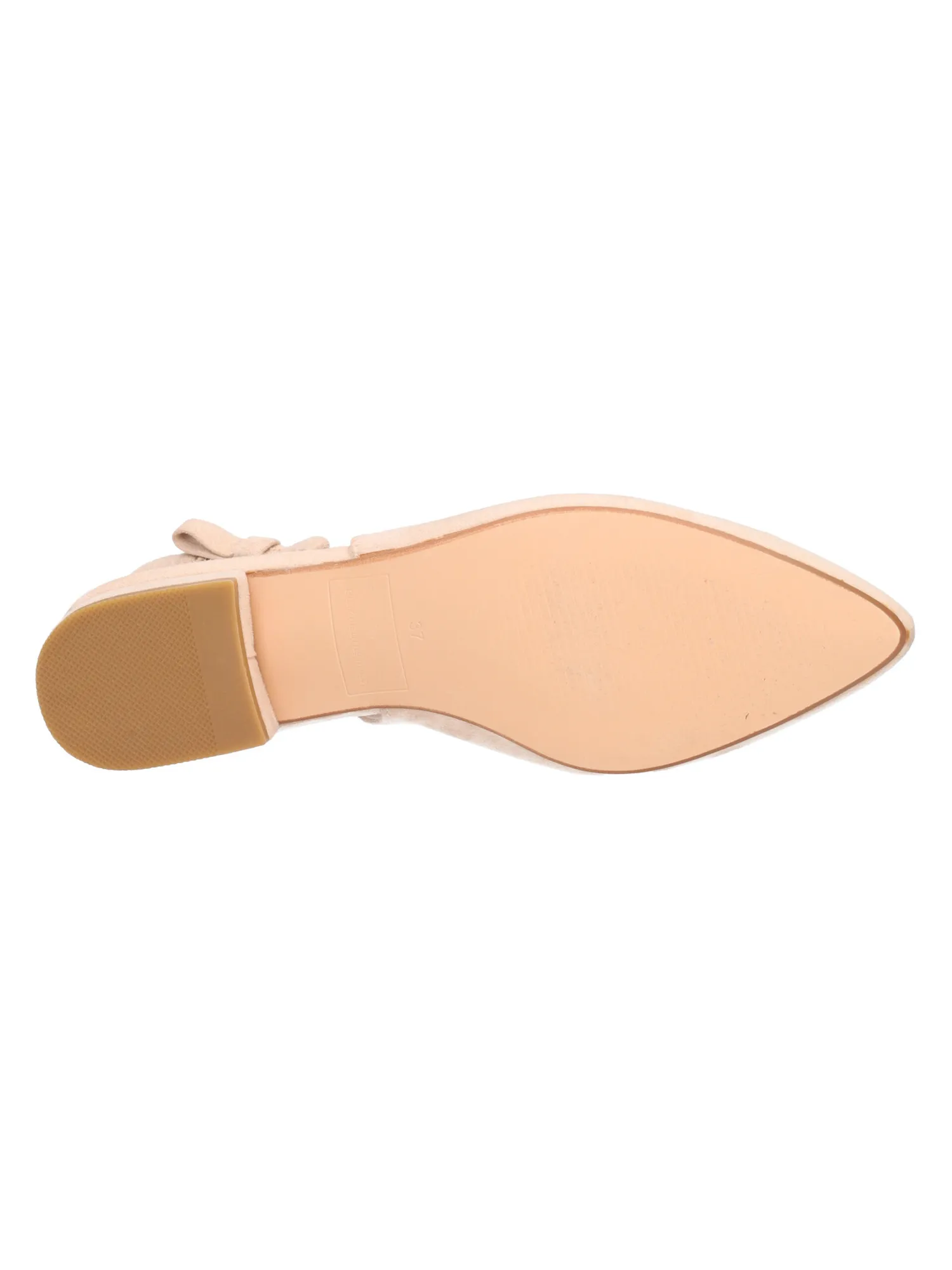 Low-heeled beige women's sabot Refresh Vegan