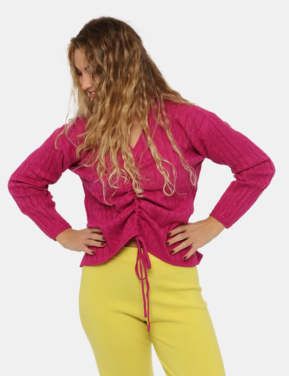 Sandro Ferrone Fuchsia Sweater
