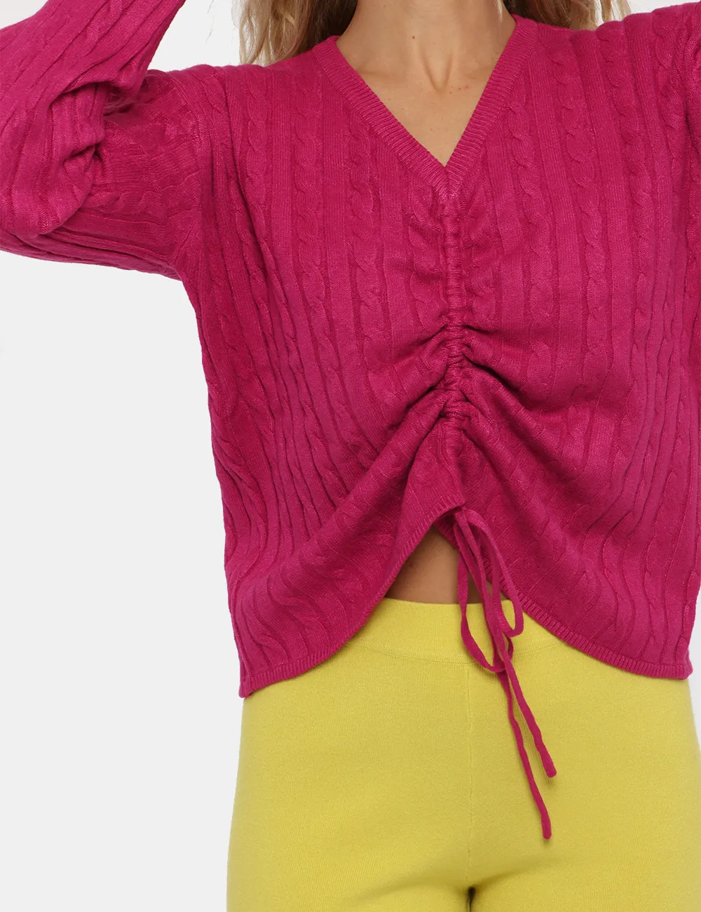 Sandro Ferrone Fuchsia Sweater