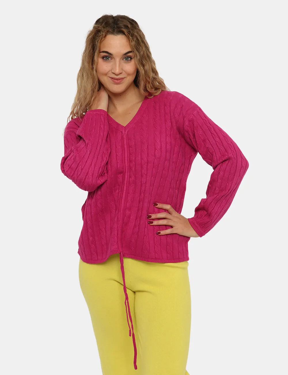 Sandro Ferrone Fuchsia Sweater
