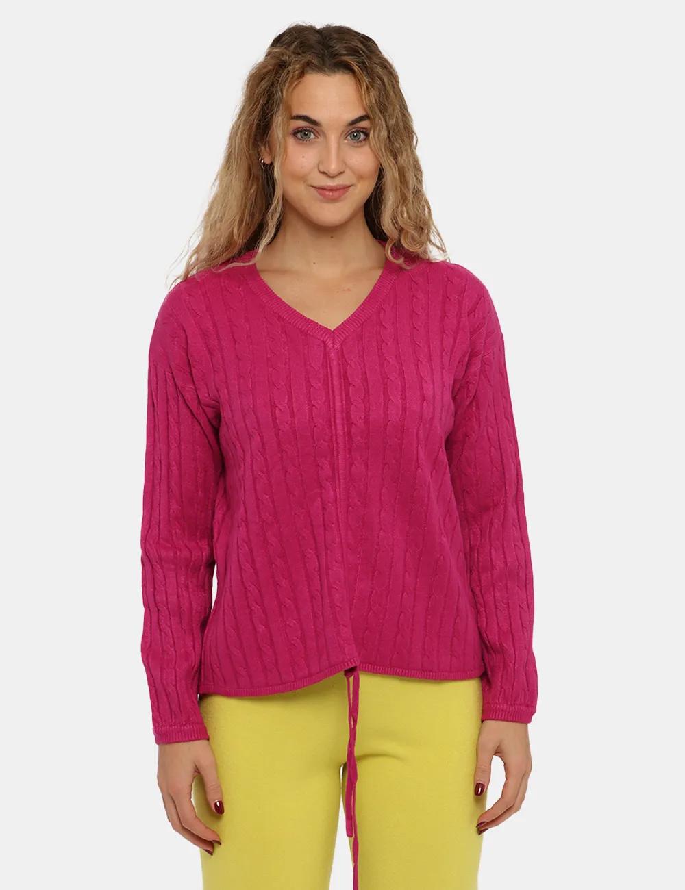 Sandro Ferrone Fuchsia Sweater