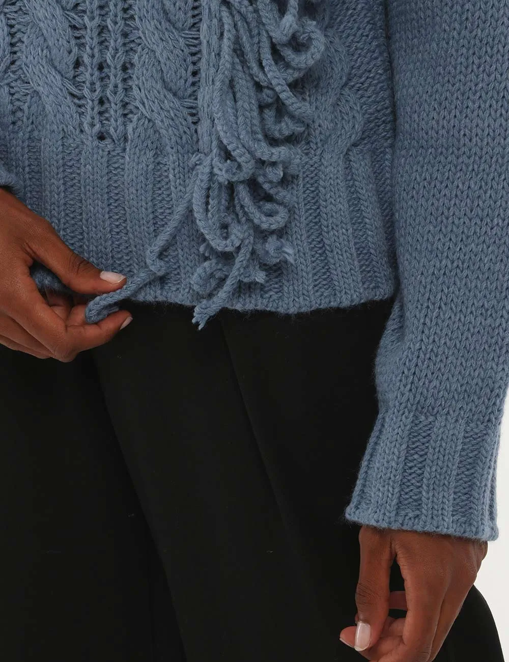 Sandro Ferrone Braided Sweater