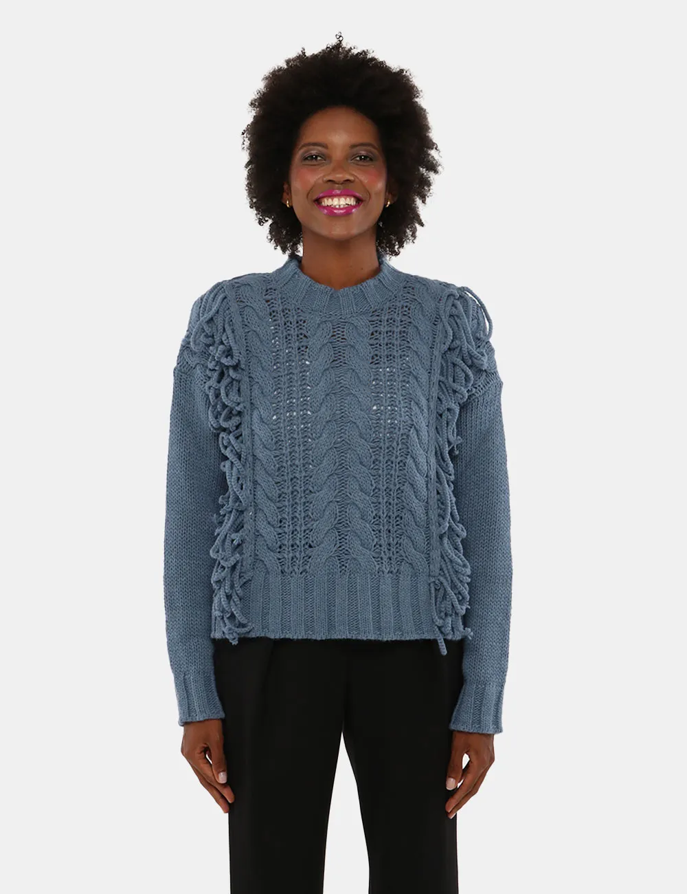 Sandro Ferrone Braided Sweater