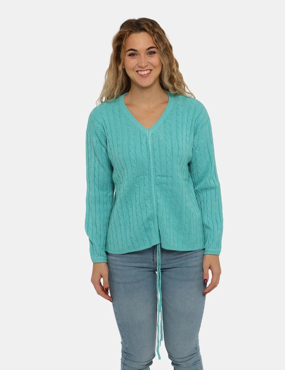 Sandro Ferrone Aquamarine Green Sweater
