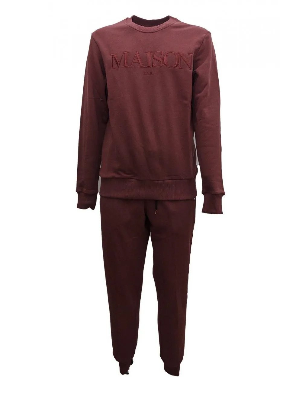 Maison 9 PARIS Men's Bordeaux Joggers - M9P4129