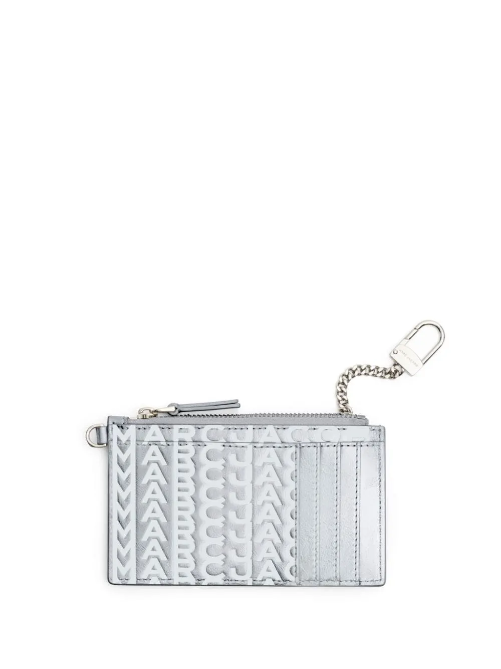 Marc Jacobs Portafoglio Argento Donna Logo All Over