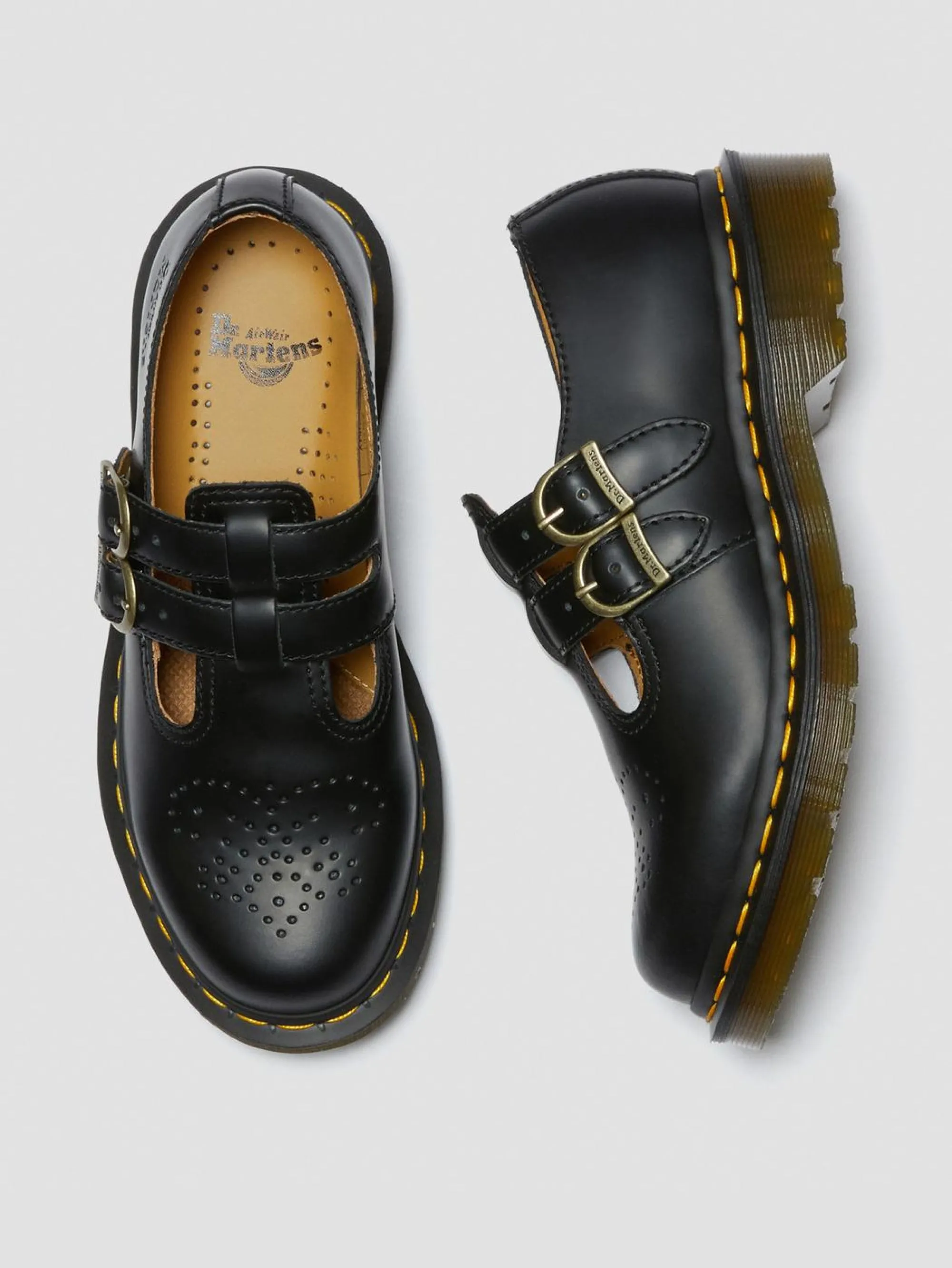 Mary Jane black leather shoes