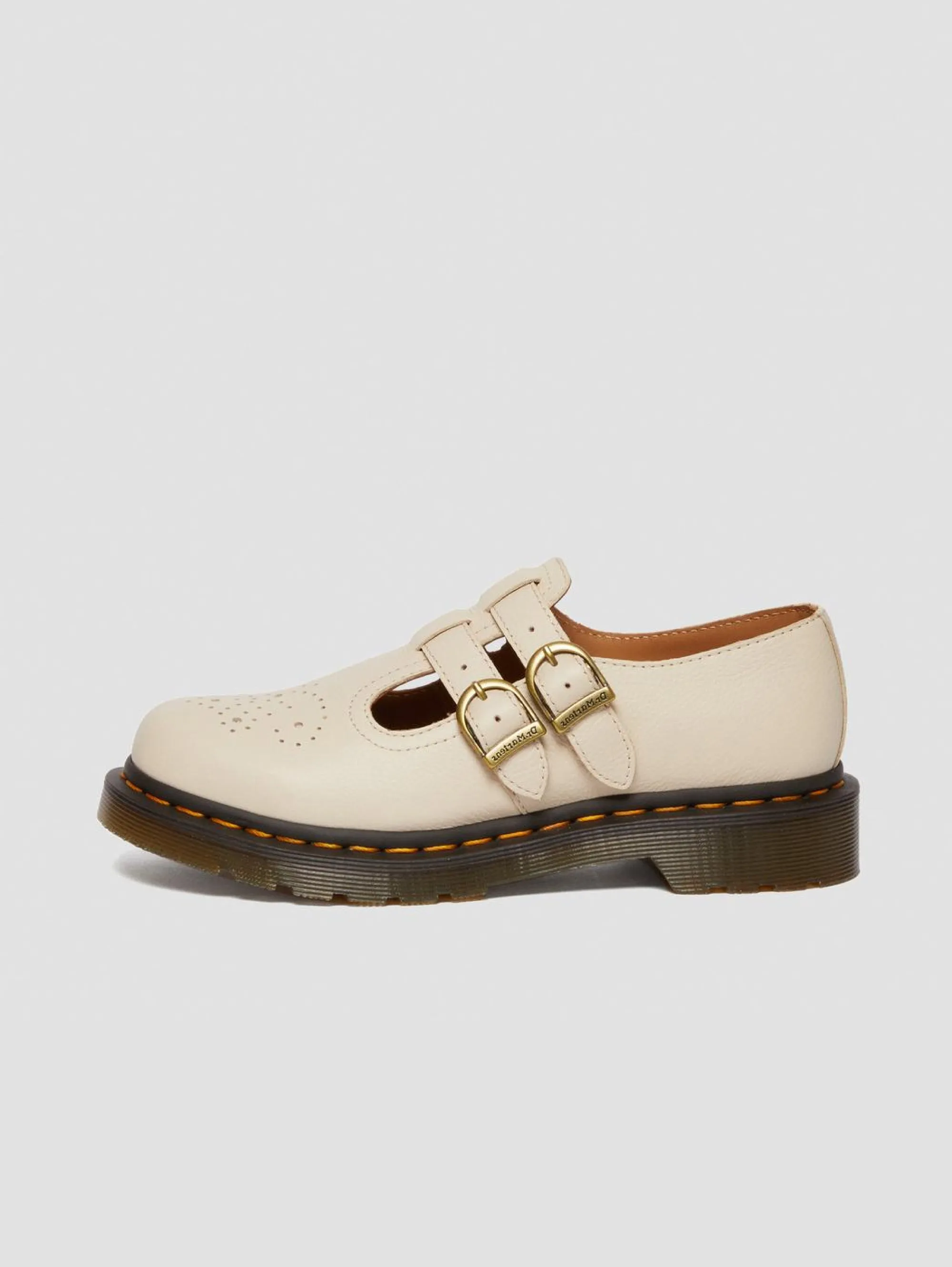 Mary Jane pelle Virginia beige scarpe.
