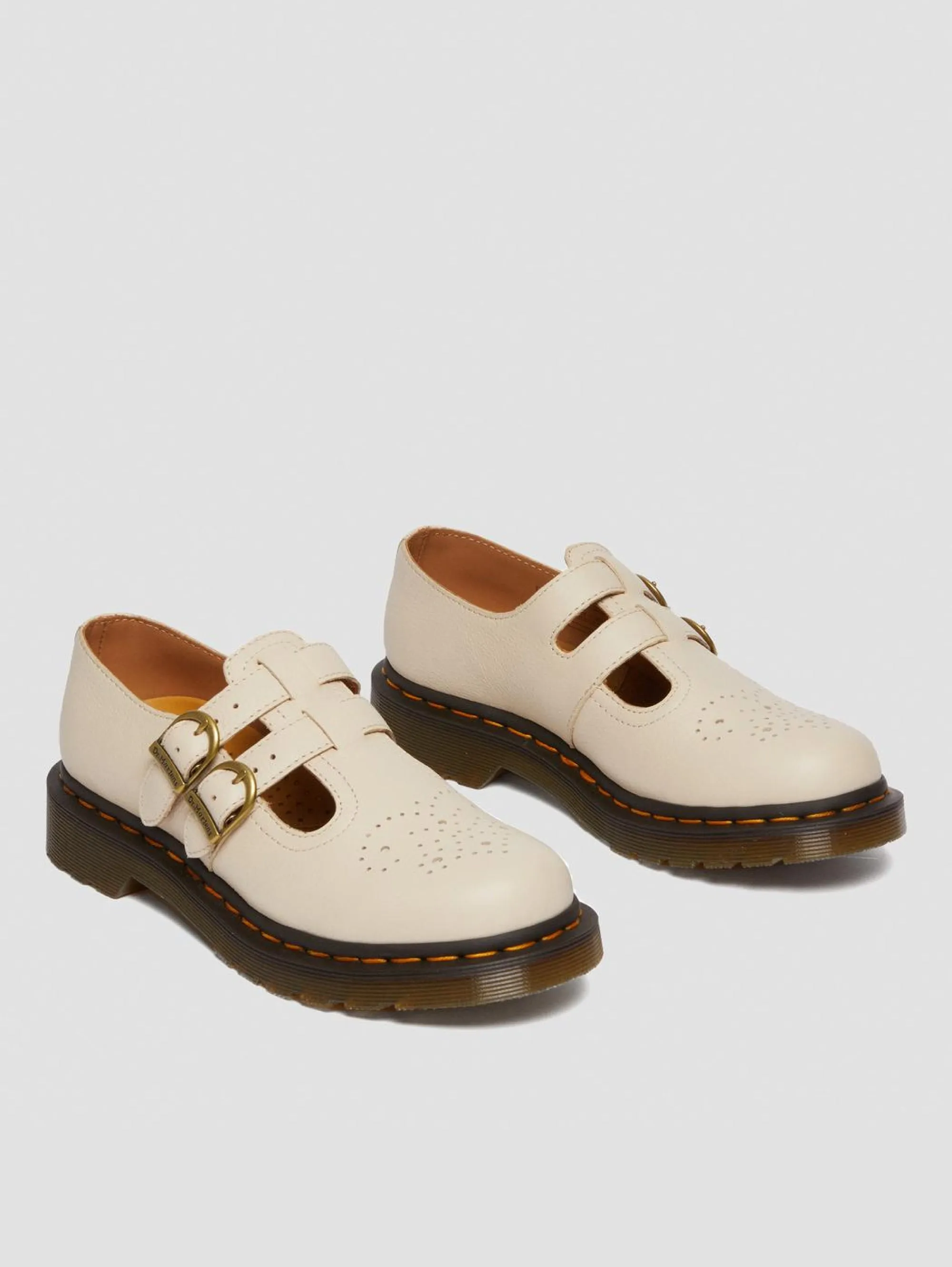 Mary Jane pelle Virginia beige scarpe.