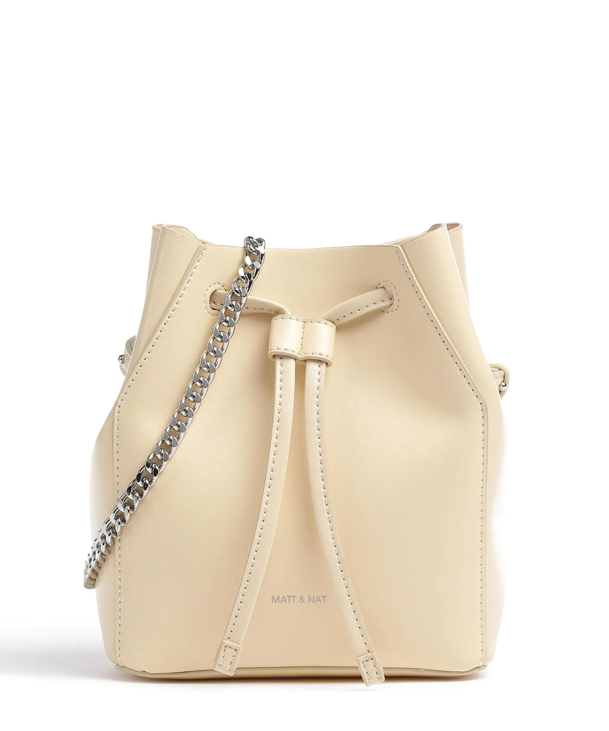 Matt & Nat Studio 901 Grace Cream Apple Leather Bucket Bag