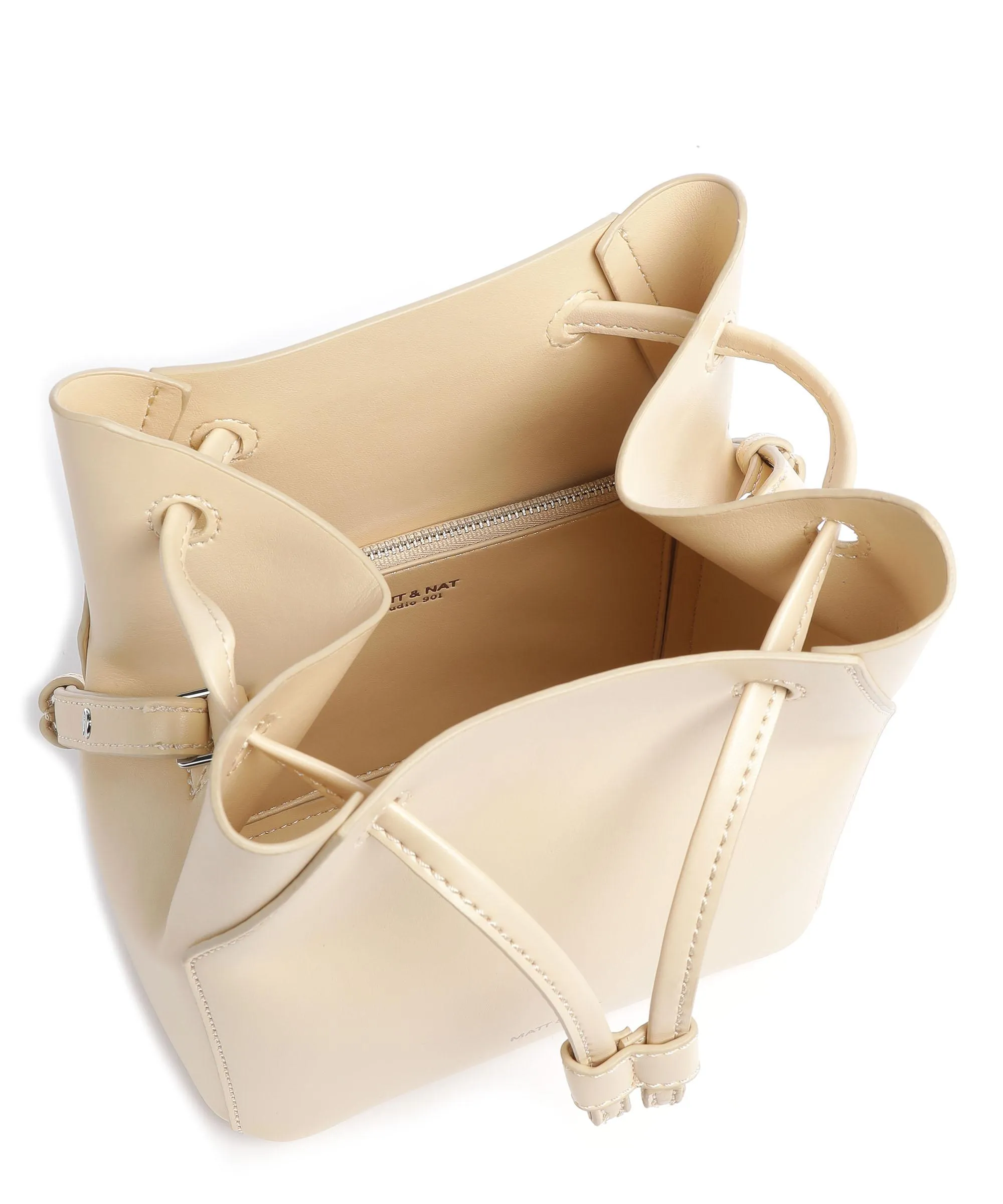 Matt & Nat Studio 901 Grace Cream Apple Leather Bucket Bag