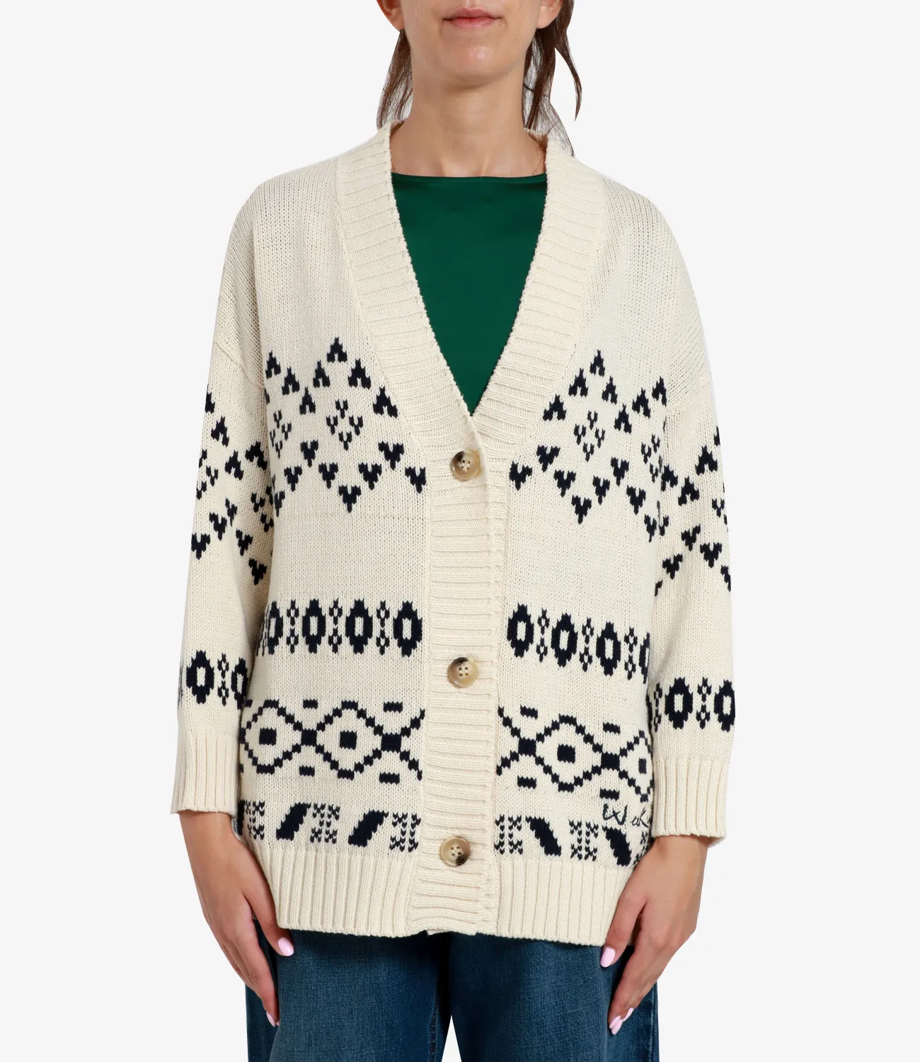 Max Mara Weekend Cardigan Acacia Panna Nero