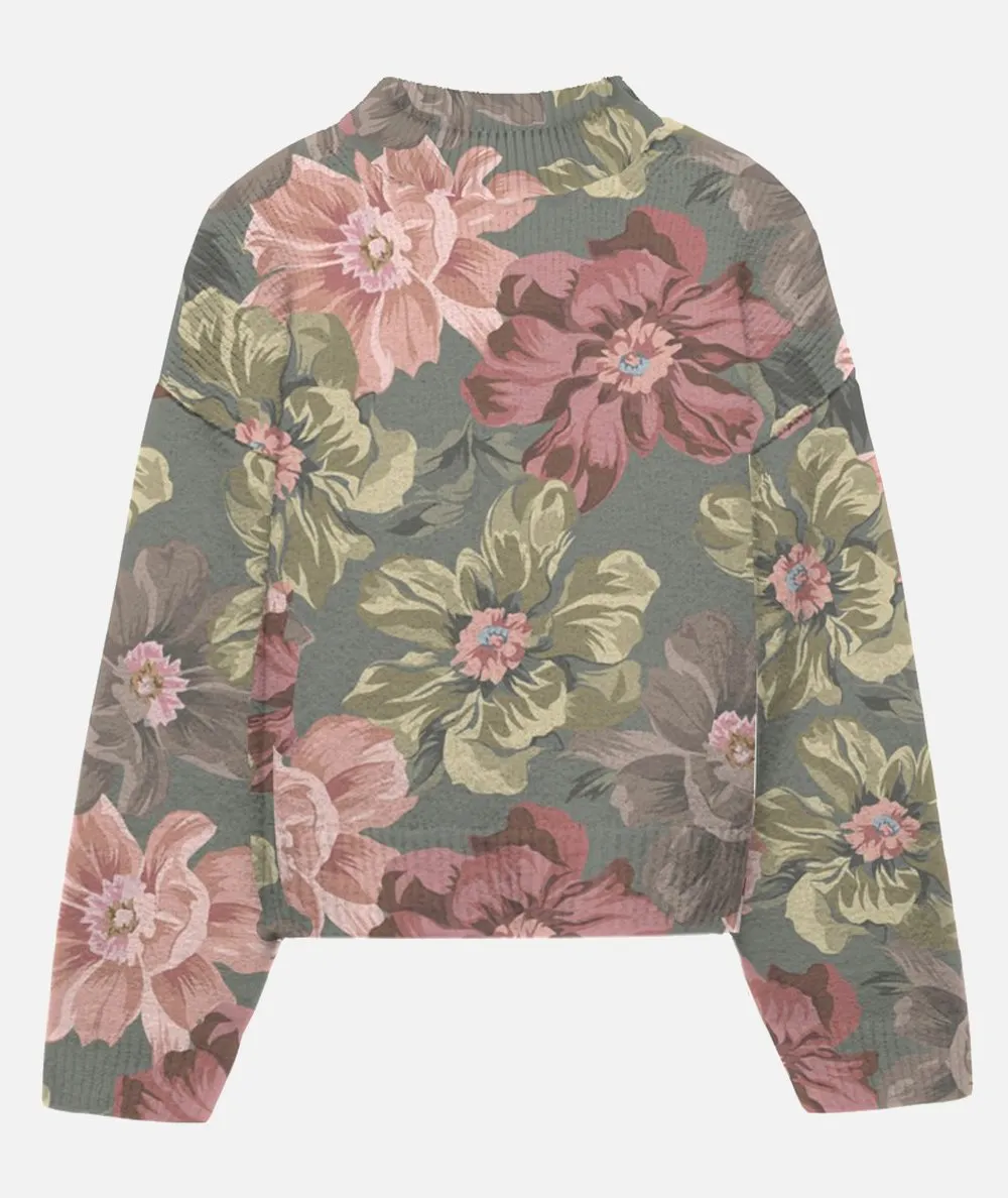 MC2 SAINT BARTH DONNA Cashmere Blend Women's Sweater Louise Peony Print
