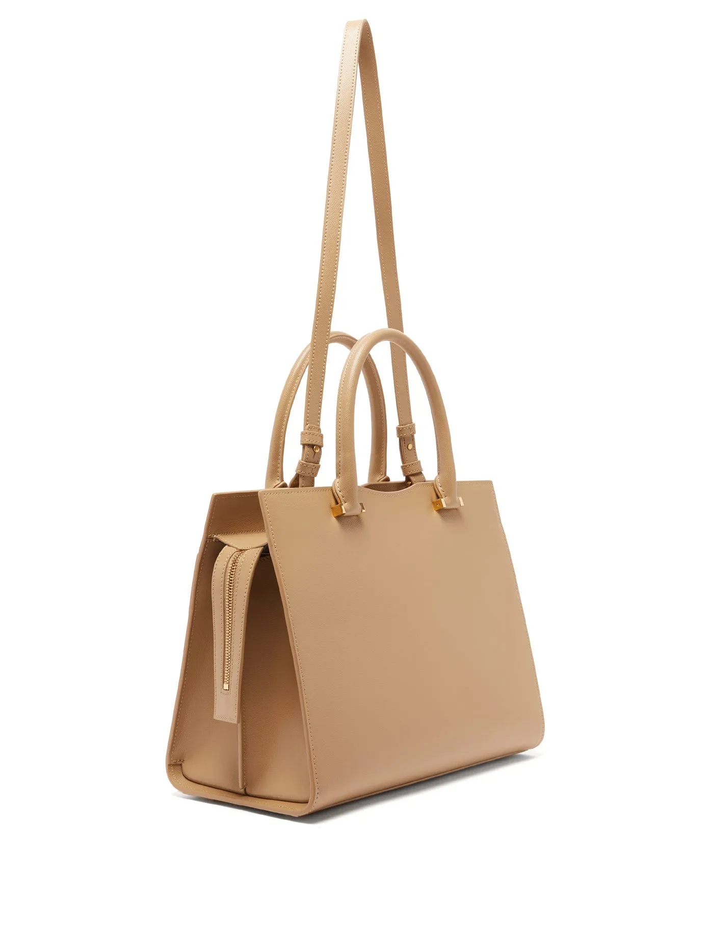 Medium Grained-Leather Uptown Handbag