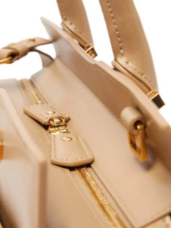 Medium Grained-Leather Uptown Handbag