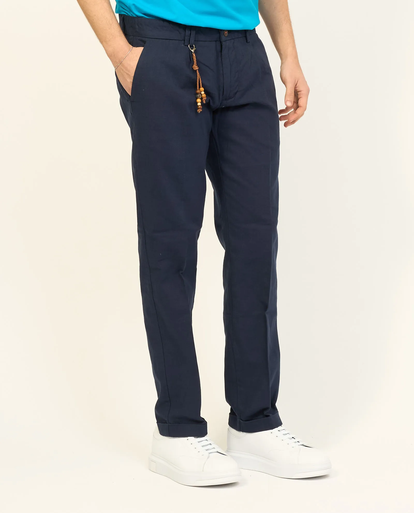Mens trousers Yes Zee chinos model with pleats