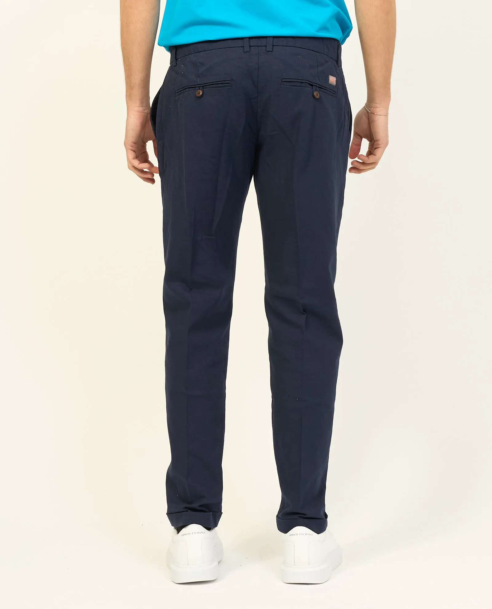 Mens trousers Yes Zee chinos model with pleats