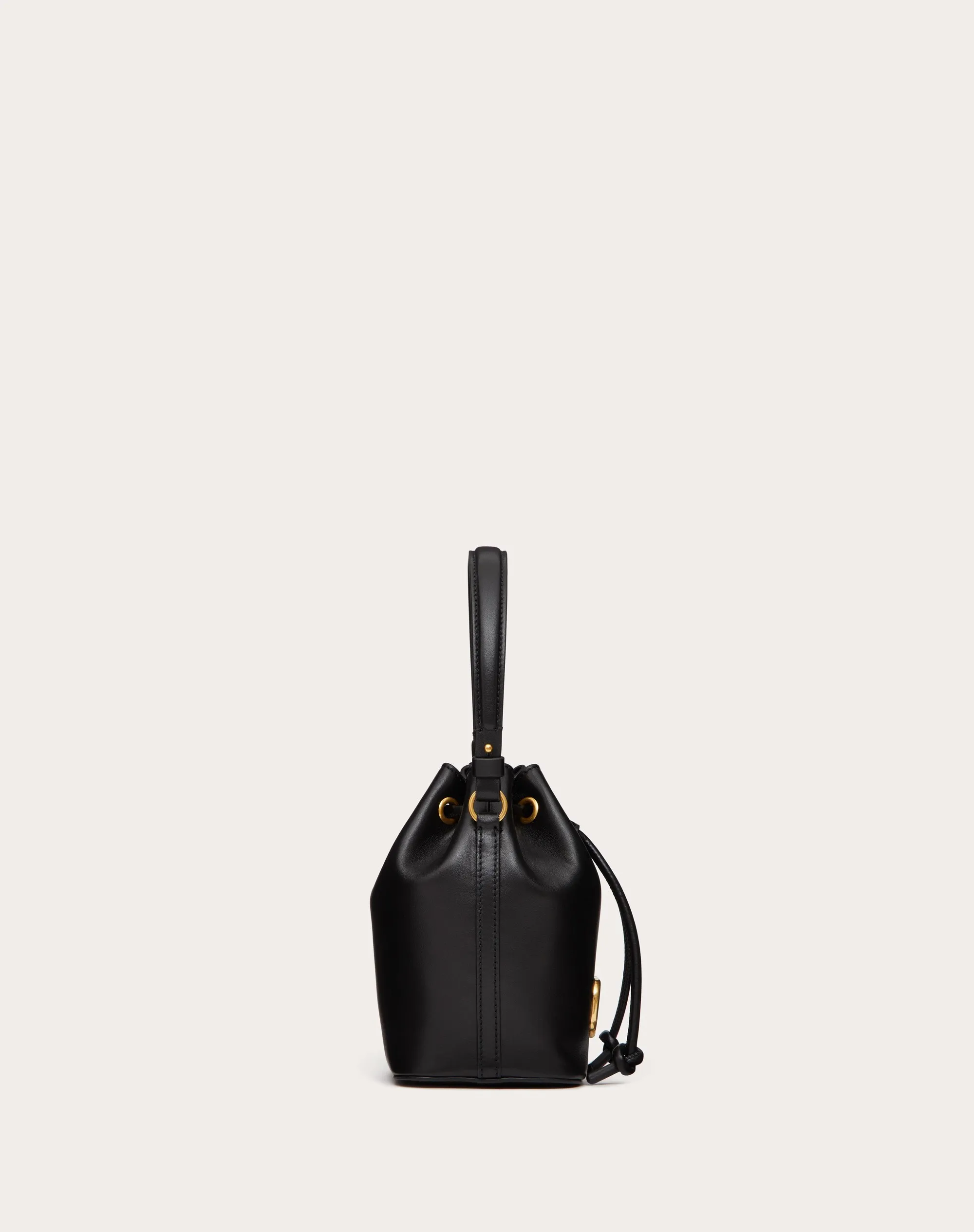 MINI LOGO SIGNATURE BUCKET BAG IN NAPPA