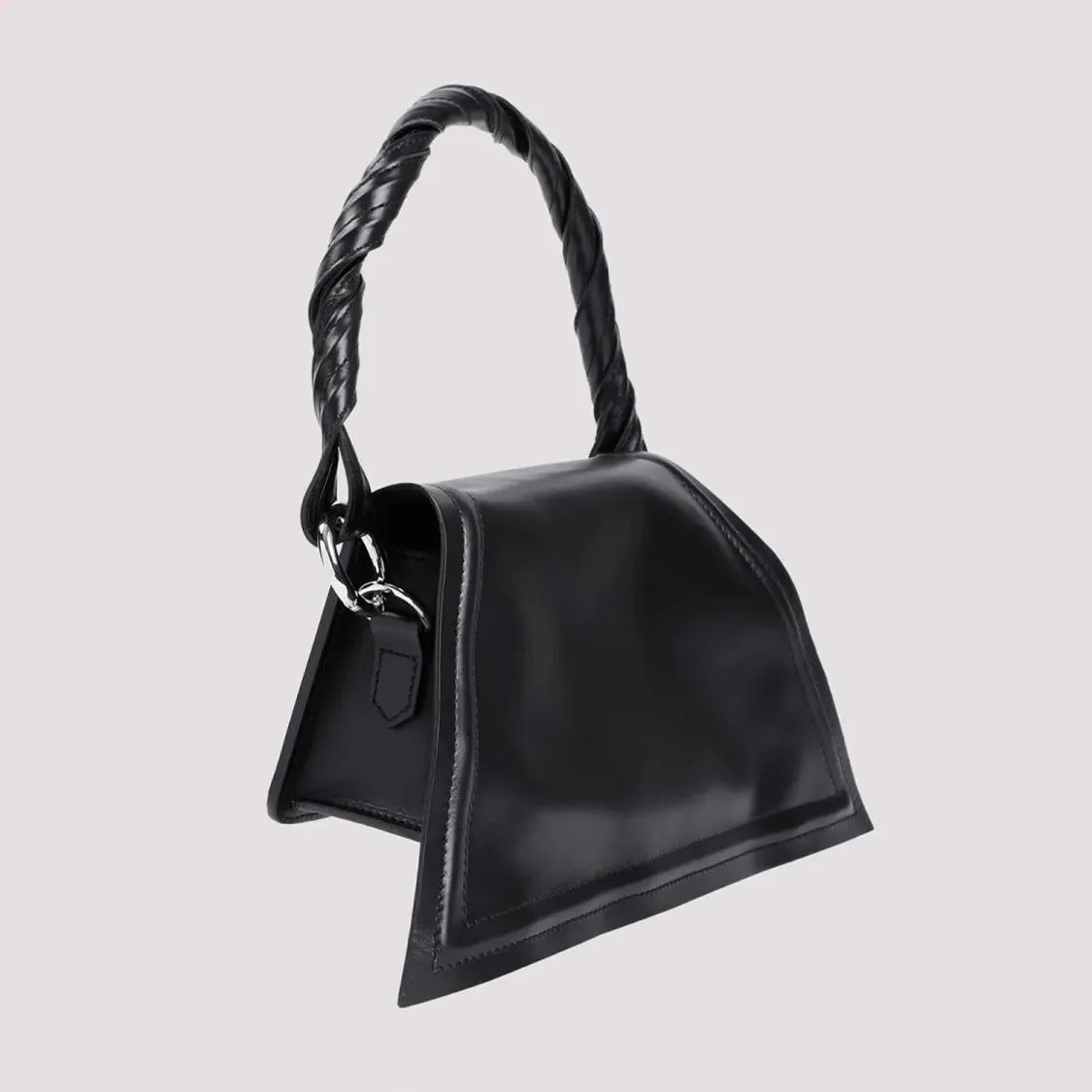 Mini Wire Black Cow Leather Handbag by Paris Best in Black