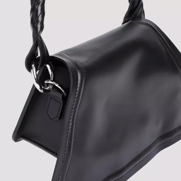 Mini Wire Black Cow Leather Handbag by Paris Best in Black