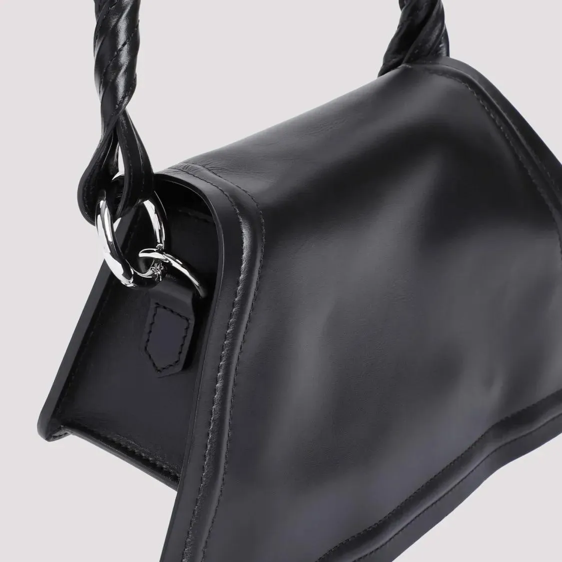 Mini Wire Black Cow Leather Handbag by Paris Best in Black