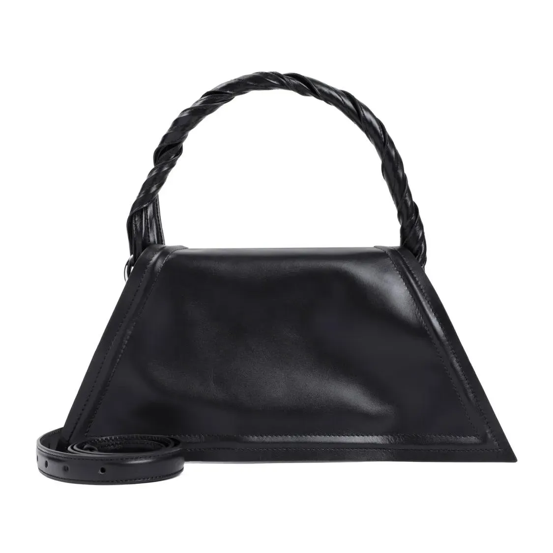 Mini Wire Black Cow Leather Handbag by Paris Best in Black