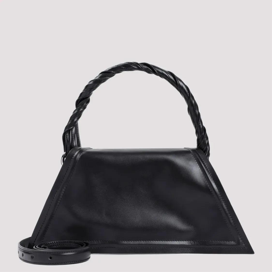 Mini Wire Black Cow Leather Handbag by Paris Best in Black
