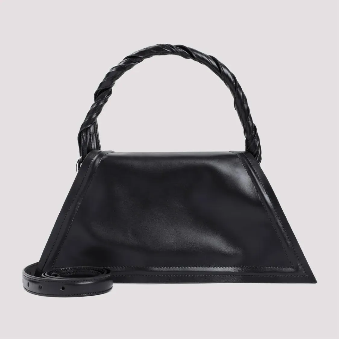 Mini Wire Black Cow Leather Handbag by Paris Best in Black