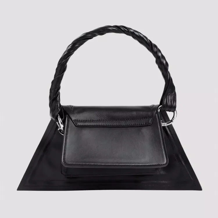 Mini Wire Black Cow Leather Handbag by Paris Best in Black