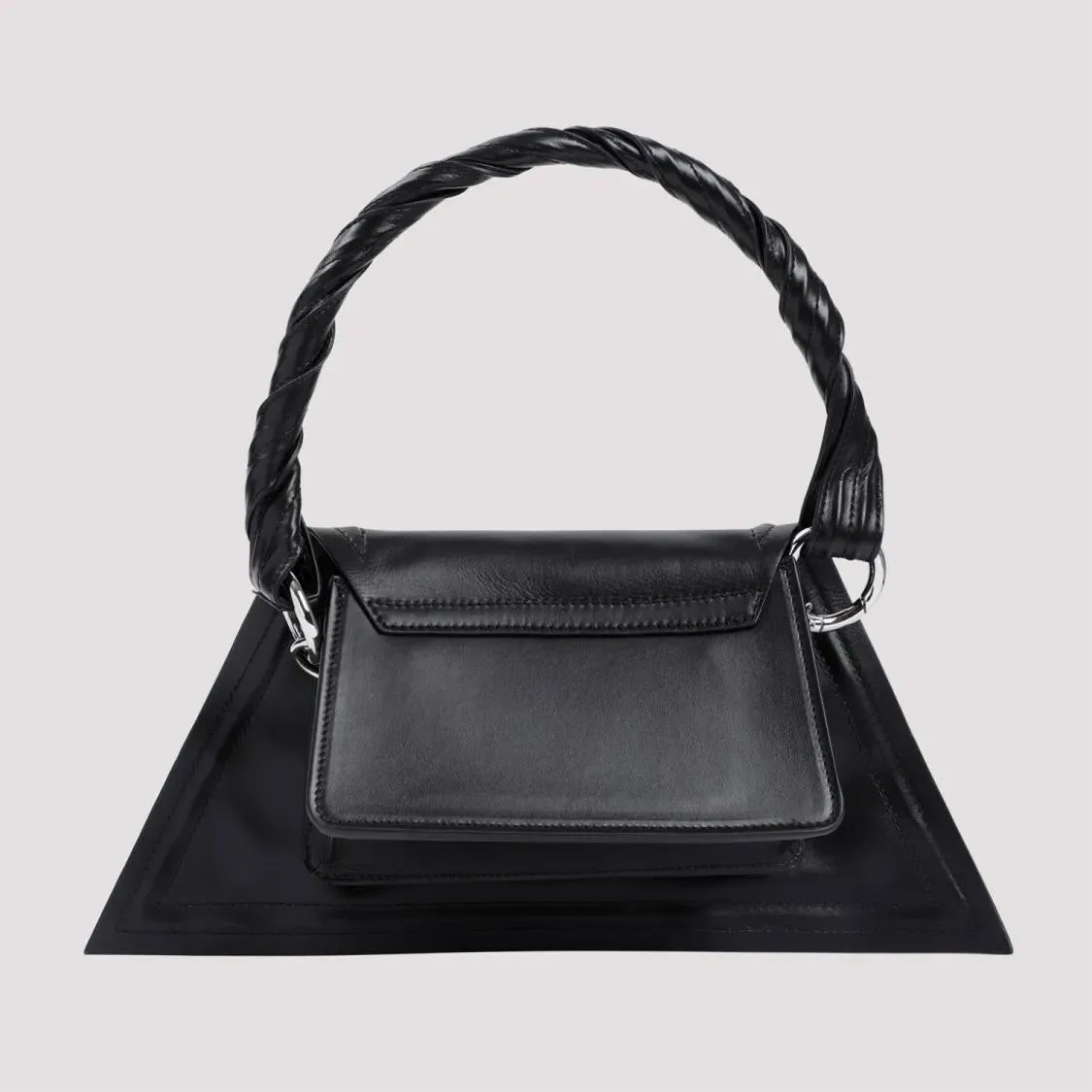 Mini Wire Black Cow Leather Handbag by Paris Best in Black