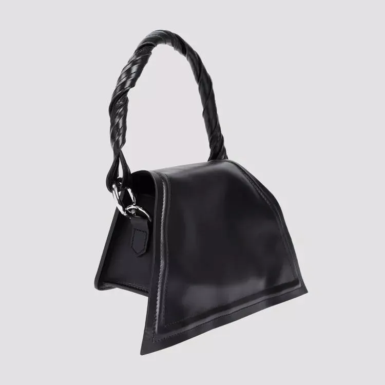 Mini Wire Black Cow Leather Handbag by Paris Best in Black