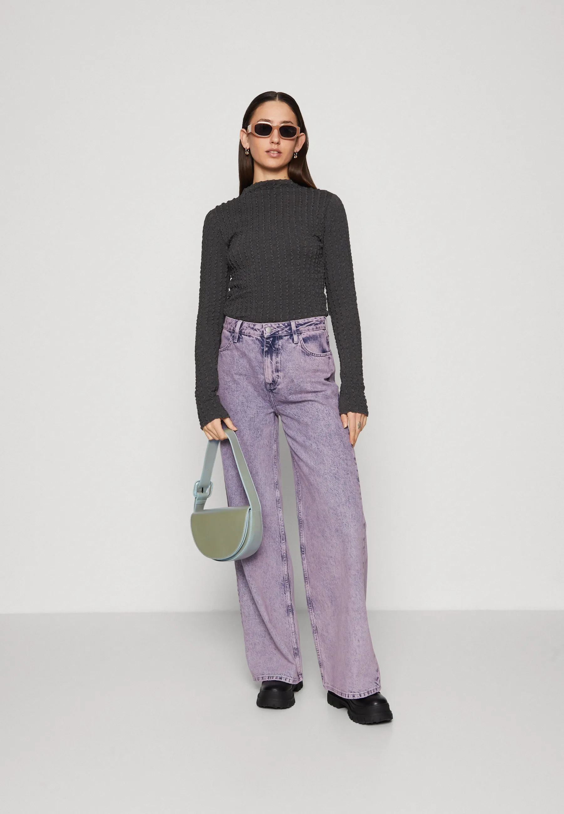 Mock Neck Long Sleeve Top