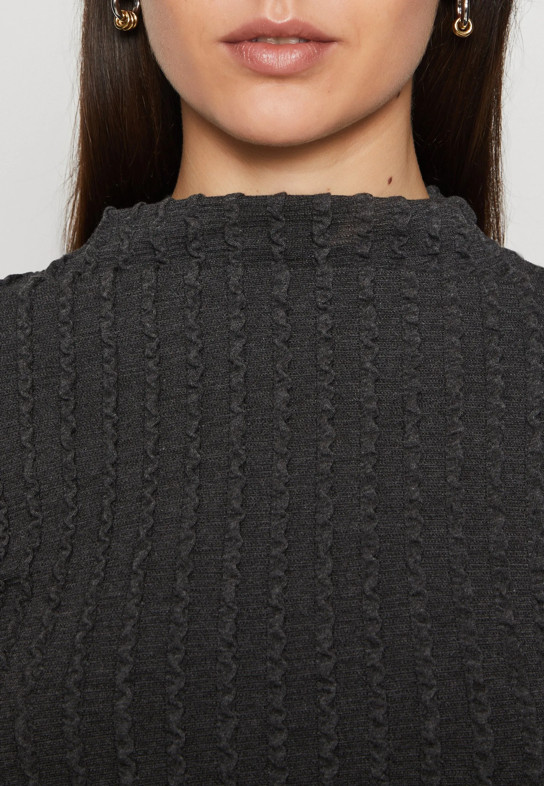 Mock Neck Long Sleeve Top