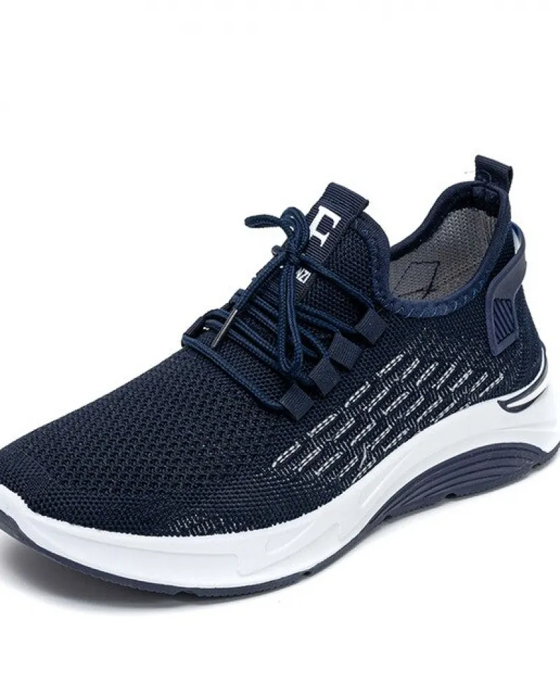 Casual Fashion Pair of Shoes Autumn Mesh Lace Up Low Comfortable Breathable Outdoor Jogging Men's Sneakers Chaussure Hom
